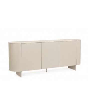 Adris Skænk Med Skabe Mdf Stål Keramik H81 B200 D45 Beige