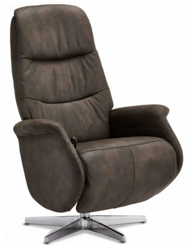 Alta Lænestol Med Vippefunktion Polyester H114 Krom Taupe