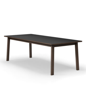 Ana Spisebord Model 6490 Skarp Pris Røget Sort Lamin