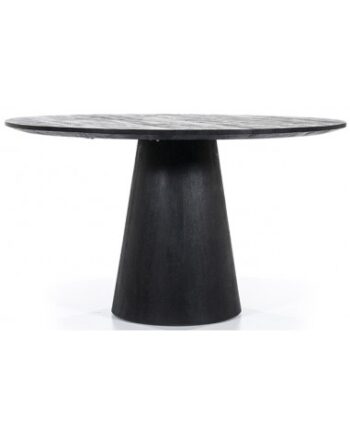 Aron Spisebord Mangotræ H76 ø130 Sort