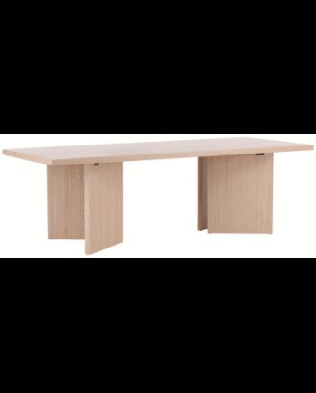 Bass Spisebord Mdf H74 B240 D100 Hvidpigmenteret