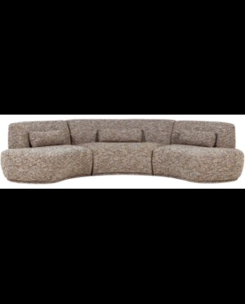 Batavier Buet Sofa Polyester 320 176 Meleret Lysebrun