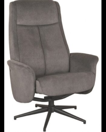 Bergen Rotrbar Lænestol Metal Polyester H105 Sort Antracit