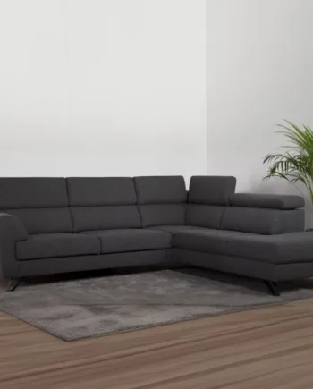 Billund Open End Sofa  Højrevendt Grå Stof