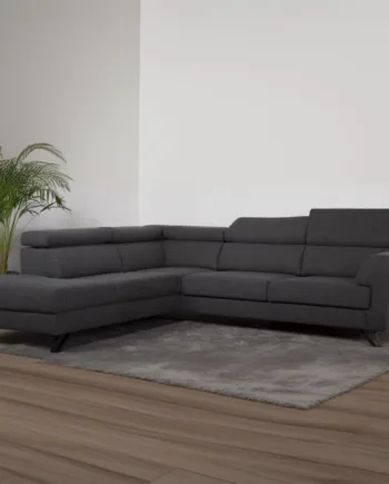 Billund Open End Sofa  Venstrevendt Grå Stof