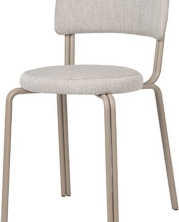 Broste Copenhagen Oda Spisebordsstol Spisestol Grå Tekstil Jern H76 B42 L46