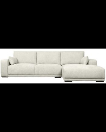 Cali Højrevendt Chaiselong Sofa Træ Polyester 305 173 Sort Beige