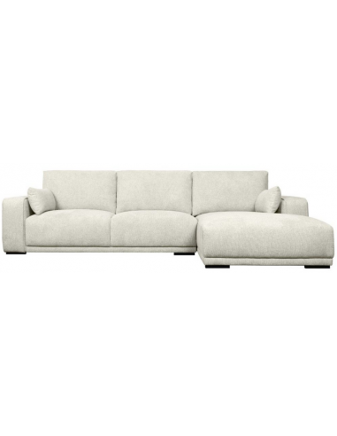Cali Højrevendt Chaiselong Sofa Træ Polyester 305 173 Sort Beige