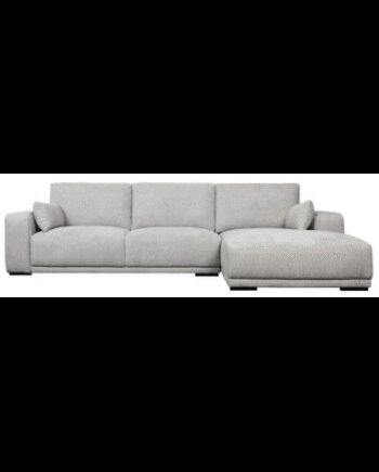 Cali Højrevendt Chaiselong Sofa Træ Polyester 305 173 Sort Grå