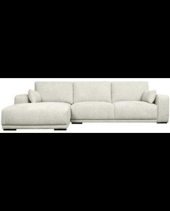 Cali Venstrevendt Chaiselong Sofa Træ Polyester 305 173 Sort Beige