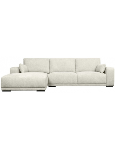 Cali Venstrevendt Chaiselong Sofa Træ Polyester 305 173 Sort Beige
