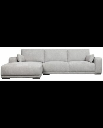 Cali Venstrevendt Chaiselong Sofa Træ Polyester 305 173 Sort Grå