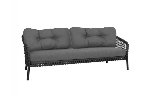 Cane Line Ocean Pers Sofa Dark Grey
