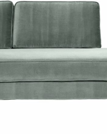 Chaiselong Sofa Broste Copenhagen Wind 100 Polyester Velour Grøn B88 L200 H74