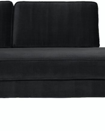 Chaiselong Sofa Broste Copenhagen Wind Velour Sort 7488200