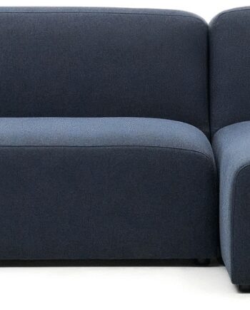 Chaiselong Sofa Højrevendt Personers Kave Home Neom Modulær Blå Strukturstof H78xb263xd89