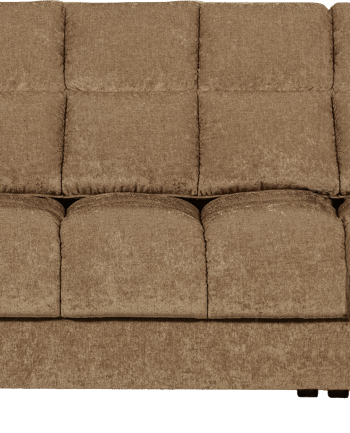 Chaiselong Sofa Højrevendt Woood Second Date Sandfarvet Polyester