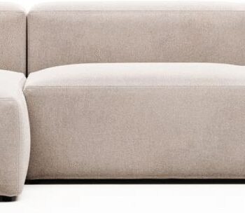 Chaiselong Sofa Kave Home Blok Venstrevendt Beige L330 B174 Designersofa