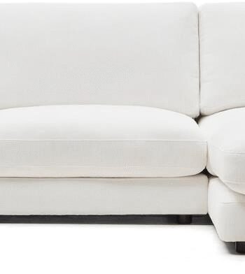 Chaiselong Sofa Kave Home Gala Personers Hvid Rustik Lounge Højrevendt 300x193x87