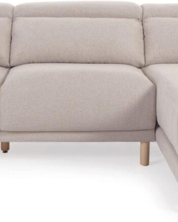 Chaiselong Sofa Kave Home Singa Højrevendt Hjørnesofa Beige Stof