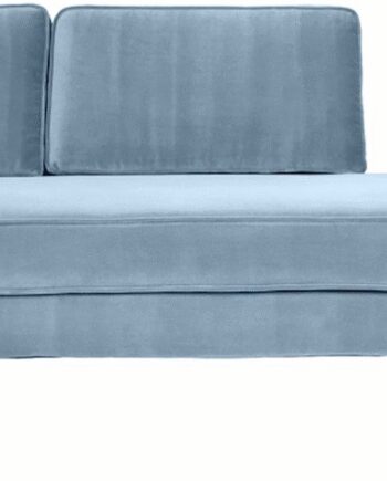 Chaiselong Sofa Loungesofa Broste Copenhagen Wind Velour Blå 200x88x74