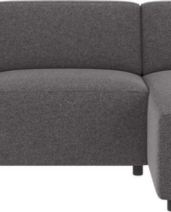 Chaiselong Sofa Rowico Willard Højrevendt Mørkegråt Brenda Stof