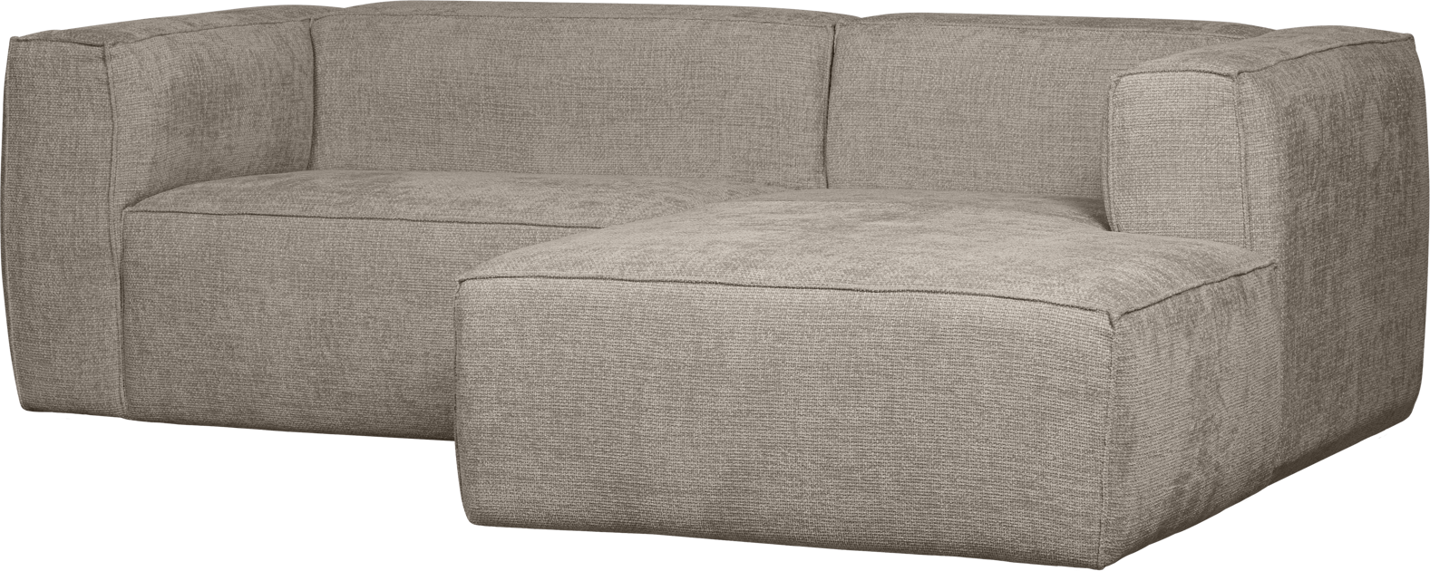 Chaiselong Sofa Woood Bean Højrevendt Travertin Polyester H73178254