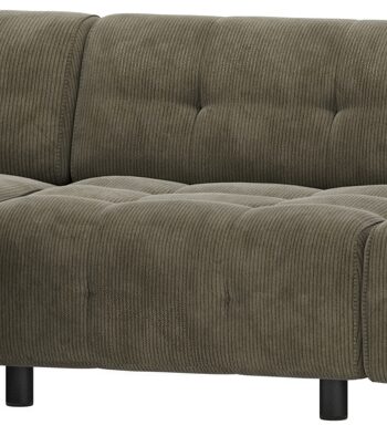Chaiselong Sofa Woood Louis Venstrevendt Grøn Fløjl 334