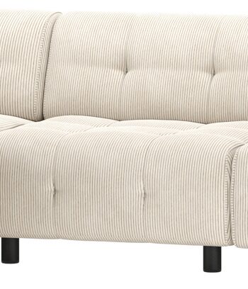 Chaiselong Sofa Woood Louis Venstrevendt Lysegrå Fløjl