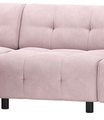 Chaiselong Sofa Woood Louis Venstrevendt Lyserød 334x90 120 Fladvævet Polyester
