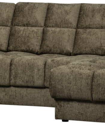 Chaiselong Sofa Woood Second Date Højrevendt Grøn Velour Modulsofa H78xb316xd162