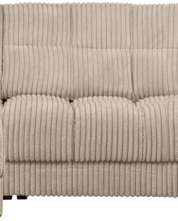Chaiselong Sofa Woood Second Date Venstrevendt Natur Fløjl 316x162x78