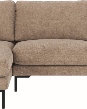 Chaiselongsofa Venstrevendt Sofa Med Chaiselong Rowico Corwin Grå Beige Robin Stof Sorte Metalben