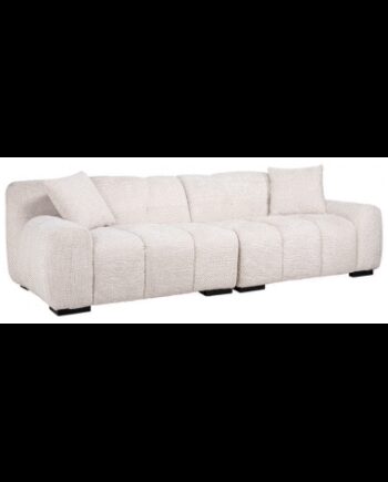 Charelle Personers Sofa Chenille 250 108 Sort Creme