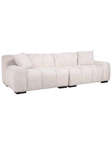 Charelle Personers Sofa Chenille 250 108 Sort Creme