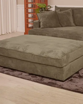 Chelsey Flamingo Fløjl Flydersofa  Personers Sofa