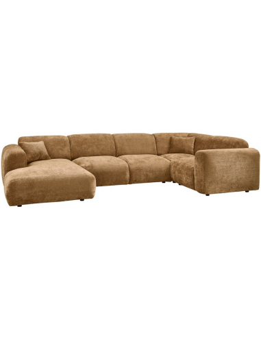 Cloud Højrevendt Sofa Chenille 345 198 Honninggul