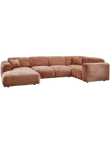 Cloud Højrevendt Sofa Chenille 345 198 Terracotta