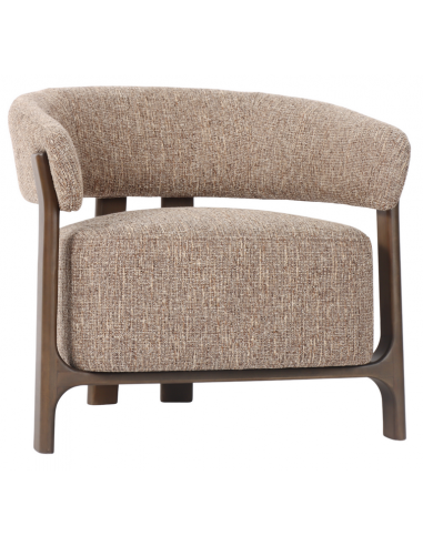 Dalara Lænestol Bøgetræ Polyester H73 Brun Brun Tweed
