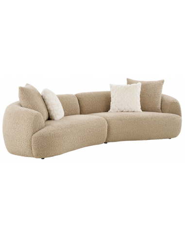 Dali Buet Personers Sofa Polyester Plys 302 134 Lysebrun