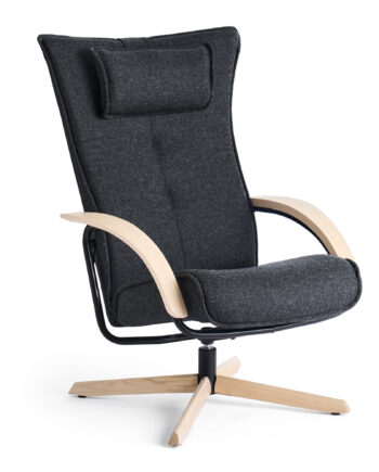 Delta Jive Wood Lænestol S09 Sokkel