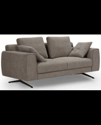 Detro Personers Sofa Metal Polyester B176 Sort Brun