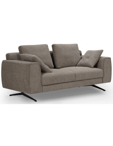Detro Personers Sofa Metal Polyester B176 Sort Brun