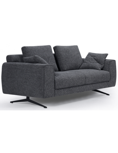 Detro Personers Sofa Metal Polyester B176 Sort Mørkegrå