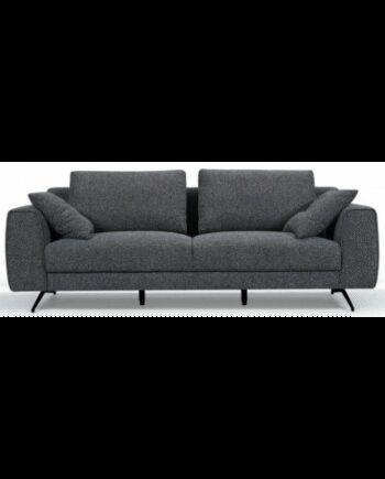Detro Personers Sofa Metal Polyester B217 Sort Mørkegrå
