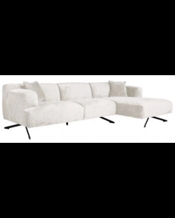 Donovan Højrevendt Chaiselong Sofa Chenille 300 148 Sort Creme