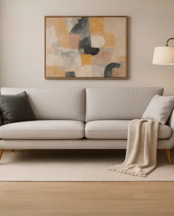 Egelykke Personers Sofa  Lysegrå Stof