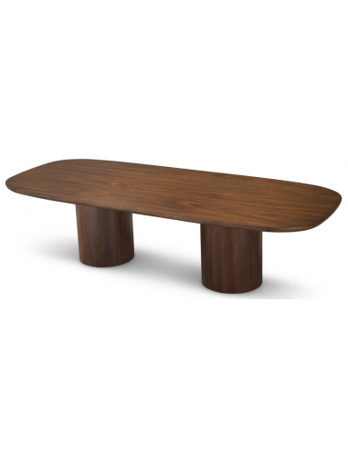 Eichholtz Glenmont Spisebord Egetræ Egetræsfinr 300 120 Brun