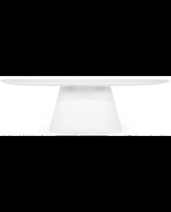 Elin Ovalt Spisebord Glasfiber Magnesium 250 110 Mat Hvid