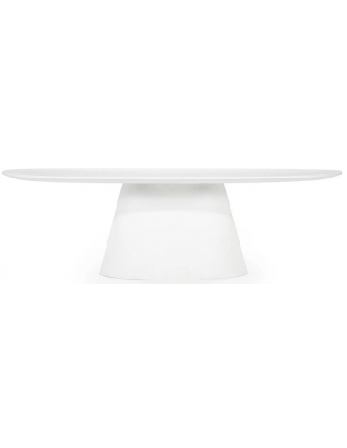 Elin Ovalt Spisebord Glasfiber Magnesium 250 110 Mat Hvid